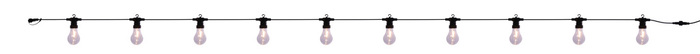 Lyslenke med 10 LED-pærer